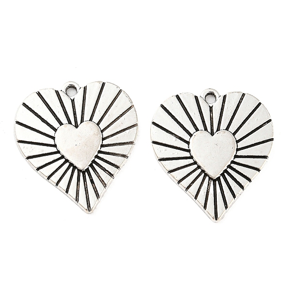 PandaHall Tibetan Style Alloy Pendants, Cadmium Free & Lead Free, Heart Charm, Antique Silver, 25x22x1.5mm, Hole: 1.5mm, about 357pcs/1000g...
PandaHall Tibetan Style Alloy Pendants, Cadmium Free & Lead Free, Heart Charm, Antique Silver, 25x22x1.5mm, Hole: 1.5mm, about 357pcs/1000g...