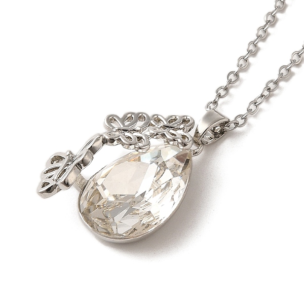 PandaHall Brass Glass Pendant Necklaes, Stainless Steel Necklaces, Teardrop, Stainless Steel Color, 16.22 inch(41.2cm) Brass Teardrop Clear
PandaHall Brass Glass Pendant Necklaes, Stainless Steel Necklaces, Teardrop, Stainless Steel Color, 16.22 inch(41.2cm) Brass Teardrop Clear