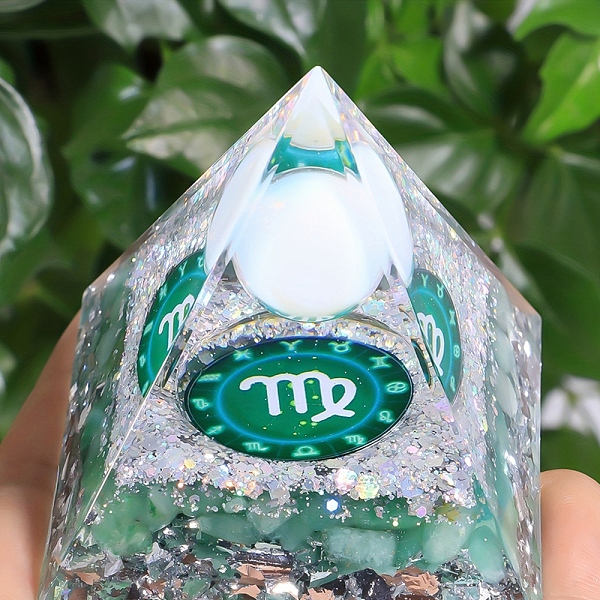 PandaHall Orgonite Pyramid Resin Energy Generators, Reiki Natural Green Aventurine Chips Inside for Home Office Desk Decoration, Virgo, 50mm...
PandaHall Orgonite Pyramid Resin Energy Generators, Reiki Natural Green Aventurine Chips Inside for Home Office Desk Decoration, Virgo, 50mm...