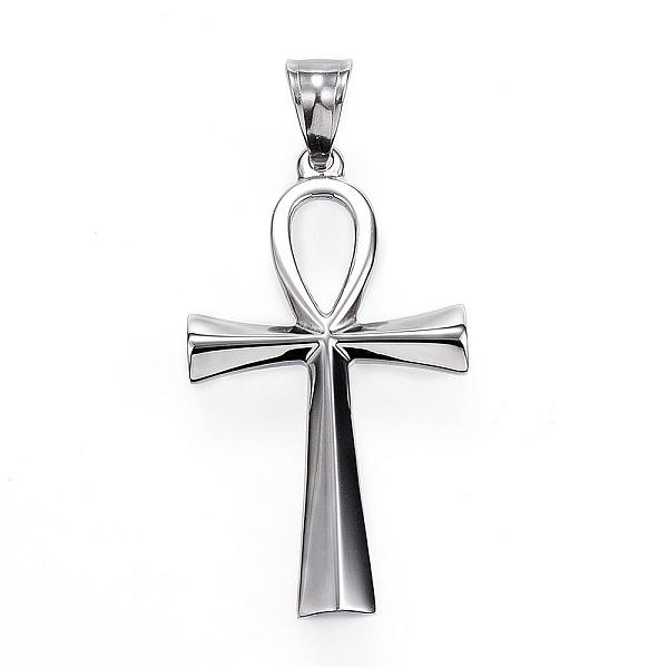 PandaHall 304 Stainless Steel Pendants, Ankh Cross, Stainless Steel Color, 44.5x25x2.5mm, Hole: 5x8.5mm 304 Stainless Steel Cross
PandaHall 304 Stainless Steel Pendants, Ankh Cross, Stainless Steel Color, 44.5x25x2.5mm, Hole: 5x8.5mm 304 Stainless Steel Cross