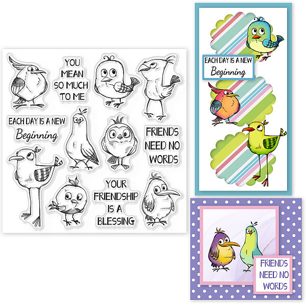 PandaHall GLOBLELAND Birds Clear Stamps Chicken Owl Blessing Words Silicone Clear Stamp Seals for Cards Making DIY Scrapbooking Photo...
PandaHall GLOBLELAND Birds Clear Stamps Chicken Owl Blessing Words Silicone Clear Stamp Seals for Cards Making DIY Scrapbooking Photo...