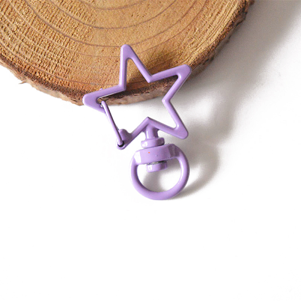 PandaHall Spray Painted Alloy Swivel Snap Hooks Clasps, Star, Lilac, 3.4cm Alloy Purple
PandaHall Spray Painted Alloy Swivel Snap Hooks Clasps, Star, Lilac, 3.4cm Alloy Purple