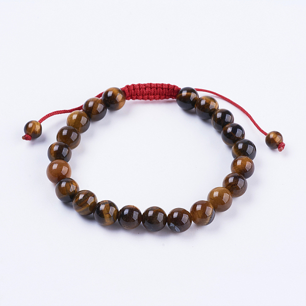 PandaHall Adjustable Nylon Cord Braided Bead Bracelets, with Tiger Eye Beads, 2-1/8 inch(55mm) Tiger Eye
PandaHall Adjustable Nylon Cord Braided Bead Bracelets, with Tiger Eye Beads, 2-1/8 inch(55mm) Tiger Eye