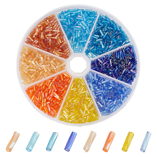 PandaHall PH 2280pcs 8 Colors Twist Bugle Beads, 6x2mm Long Tube Beads Glass Seed Beads Loose Spacer Beads with 0.8mm Hole for DIY Bracelet..., Multicolor
PandaHall PH 2280pcs 8 Colors Twist Bugle Beads, 6x2mm Long Tube Beads Glass Seed Beads Loose Spacer Beads with 0.8mm Hole for DIY Bracelet..., Multicolor