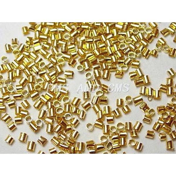 PandaHall Brass Crimp Beads, Cadmium Free & Lead Free, Tube, Golden Color, Size: about 2.5mm long, 2.5mm wide, hole: 2mm, about 555pcs/10g...
PandaHall Brass Crimp Beads, Cadmium Free & Lead Free, Tube, Golden Color, Size: about 2.5mm long, 2.5mm wide, hole: 2mm, about 555pcs/10g...