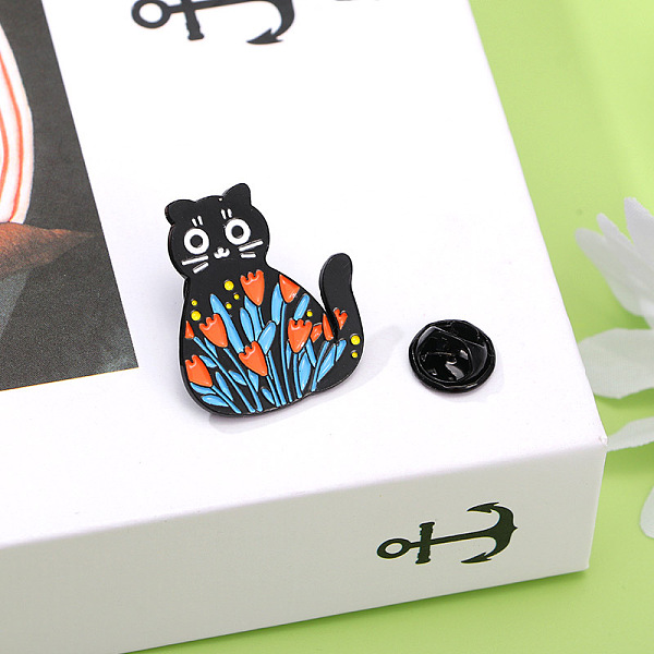 PandaHall Love Cat Flower Grass Alloy Enamel Pin Badge, Cute Cartoon Brooch, Clothes Decorations Bag Accessories, Deep Sky Blue, 26x30mm...
PandaHall Love Cat Flower Grass Alloy Enamel Pin Badge, Cute Cartoon Brooch, Clothes Decorations Bag Accessories, Deep Sky Blue, 26x30mm...