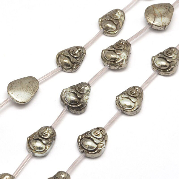 PandaHall Buddha Natural Pyrite Beads Strands, 18x13x8mm, Hole: 1mm, about 13pcs/strand, 15.7 inch Pyrite Human Yellow
PandaHall Buddha Natural Pyrite Beads Strands, 18x13x8mm, Hole: 1mm, about 13pcs/strand, 15.7 inch Pyrite Human Yellow