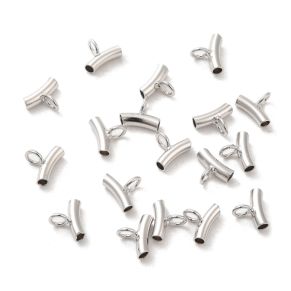PandaHall Rhodium Plated 925 Sterling Silver Tube Bails, Loop Bails, Curved Tube, Long-Lasting Plated, Real Platinum Plated, 5.5x7x3mm, Hole...
PandaHall Rhodium Plated 925 Sterling Silver Tube Bails, Loop Bails, Curved Tube, Long-Lasting Plated, Real Platinum Plated, 5.5x7x3mm, Hole...