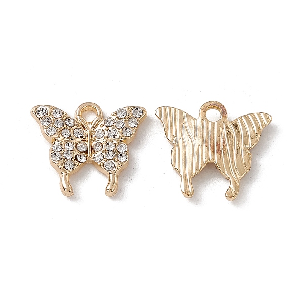 PandaHall Alloy Rhinestone Pendants, Butterfly Charm, Golden, Crystal, 15x17x2mm, Hole: 2mm Alloy+Rhinestone Butterfly Clear
PandaHall Alloy Rhinestone Pendants, Butterfly Charm, Golden, Crystal, 15x17x2mm, Hole: 2mm Alloy+Rhinestone Butterfly Clear