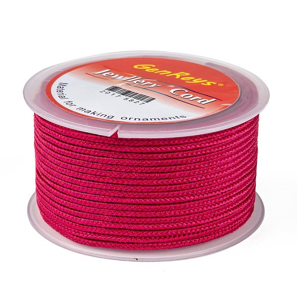 PandaHall Braided Nylon Threads, Dyed, Deep Pink, 2.5mm, about 10.93 yards(10m)/roll Nylon
PandaHall Braided Nylon Threads, Dyed, Deep Pink, 2.5mm, about 10.93 yards(10m)/roll Nylon