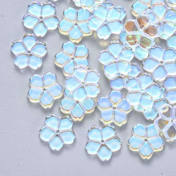 PandaHall Transparent Glass Beads, AB Color Plated, Flower, Clear AB, 11.5x12x2.5mm, Hole: 1mm Glass Flower White
PandaHall Transparent Glass Beads, AB Color Plated, Flower, Clear AB, 11.5x12x2.5mm, Hole: 1mm Glass Flower White