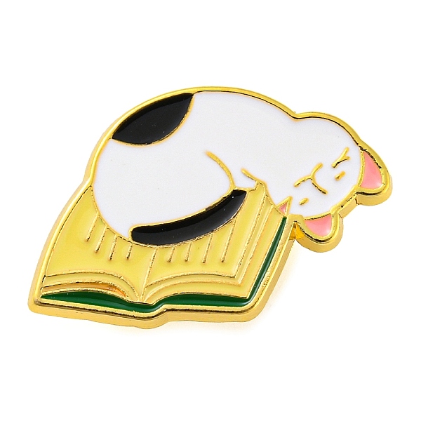 PandaHall Golden Zinc Alloy Brooches, Cartoon Cat Enamel Pins, Book, 18.5x25x1.6mm Alloy+Enamel Book
PandaHall Golden Zinc Alloy Brooches, Cartoon Cat Enamel Pins, Book, 18.5x25x1.6mm Alloy+Enamel Book