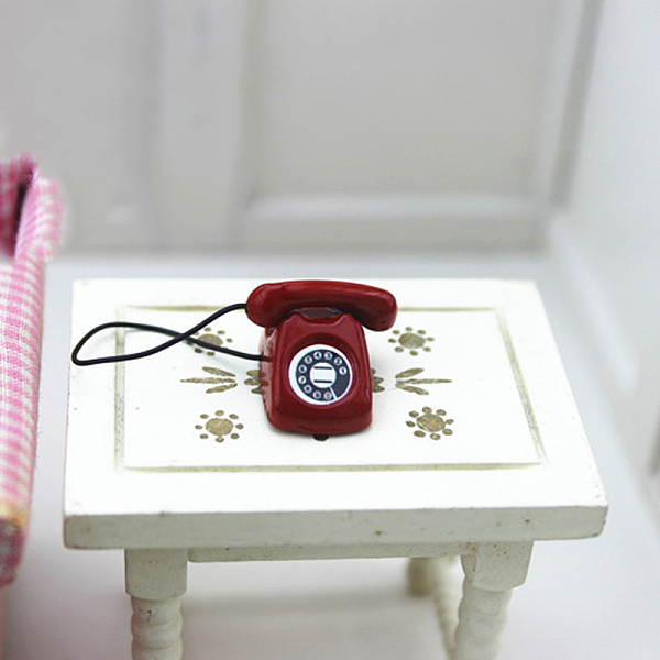 PandaHall Miniature Spray Painted Alloy Telephone, for Dollhouse Accessories Pretending Prop Decorations, Dark Red, 17x9mm Alloy Furniture &...
PandaHall Miniature Spray Painted Alloy Telephone, for Dollhouse Accessories Pretending Prop Decorations, Dark Red, 17x9mm Alloy Furniture &...