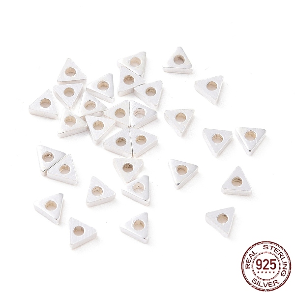 PandaHall 925 Sterling Silver Beads, Triangle, Silver, 2.5x3x0.8mm, Hole: 1mm, about 256Pcs/10g Sterling Silver Triangle
PandaHall 925 Sterling Silver Beads, Triangle, Silver, 2.5x3x0.8mm, Hole: 1mm, about 256Pcs/10g Sterling Silver Triangle