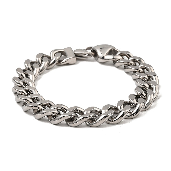 PandaHall 304 Stainless Steel Cuban Link Chain Bracelet, Stainless Steel Color, 8-3/4 inch(22.3cm) 304 Stainless Steel
PandaHall 304 Stainless Steel Cuban Link Chain Bracelet, Stainless Steel Color, 8-3/4 inch(22.3cm) 304 Stainless Steel