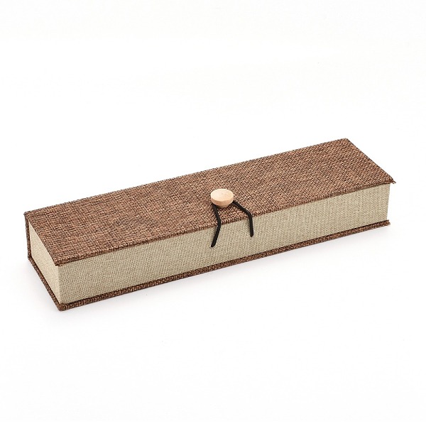PandaHall Rectangle Wooden Necklace Boxes, with Burlap and Velvet, Camel, 24.2x6.5x4.6cm Wood Rectangle Brown
PandaHall Rectangle Wooden Necklace Boxes, with Burlap and Velvet, Camel, 24.2x6.5x4.6cm Wood Rectangle Brown