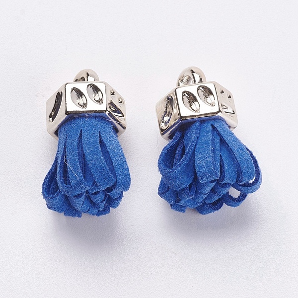 PandaHall Faux Suede Cord Tassel Pendant Decorations, with CCB Plastic Cord Ends, Rose Gold, Royal Blue, 24x13x11mm, Hole: 3mm Faux Suede...
PandaHall Faux Suede Cord Tassel Pendant Decorations, with CCB Plastic Cord Ends, Rose Gold, Royal Blue, 24x13x11mm, Hole: 3mm Faux Suede...