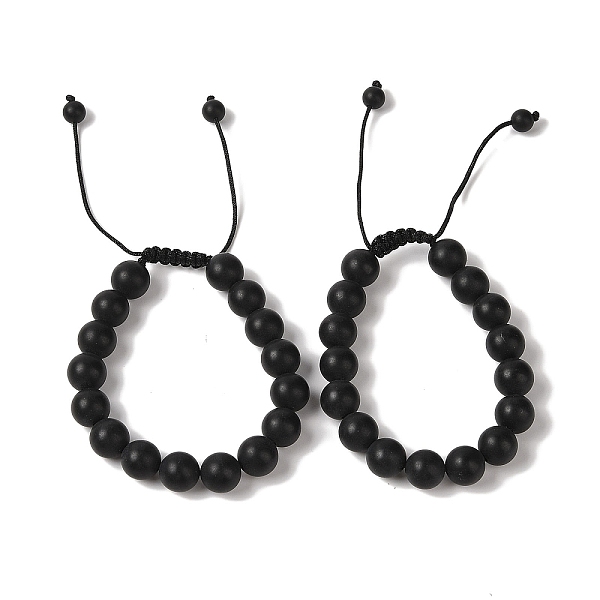 PandaHall 10mm Round Natural Black Onyx(Dyed & Heated) Braided Bead Bracelets, Adjustable Nylon Cord Bracelets for Women Men, Inner Diameter...
PandaHall 10mm Round Natural Black Onyx(Dyed & Heated) Braided Bead Bracelets, Adjustable Nylon Cord Bracelets for Women Men, Inner Diameter...