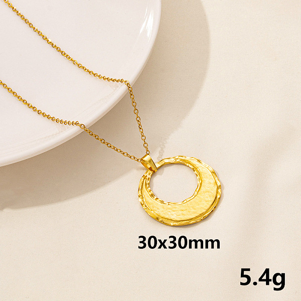 PandaHall Vintage Stainless Steel Geometric Ring Pendant Necklace for Women Stainless Steel
PandaHall Vintage Stainless Steel Geometric Ring Pendant Necklace for Women Stainless Steel