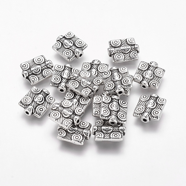 PandaHall Tibetan Style Alloy Rectangle Beads, Lead Free & Cadmium Free, Antique Silver, about 10mm wide, 12mm long, 3mm thick, hole: 1mm...
PandaHall Tibetan Style Alloy Rectangle Beads, Lead Free & Cadmium Free, Antique Silver, about 10mm wide, 12mm long, 3mm thick, hole: 1mm...