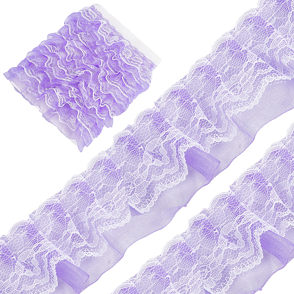 PandaHall Gorgecraft 10M Polyester Ribbon, Wave Edge Ornamnent, Ruffle Lace Trimming, Costume Dress Accessories, Lilac, 50x1mm Polyester..., Purple
PandaHall Gorgecraft 10M Polyester Ribbon, Wave Edge Ornamnent, Ruffle Lace Trimming, Costume Dress Accessories, Lilac, 50x1mm Polyester..., Purple