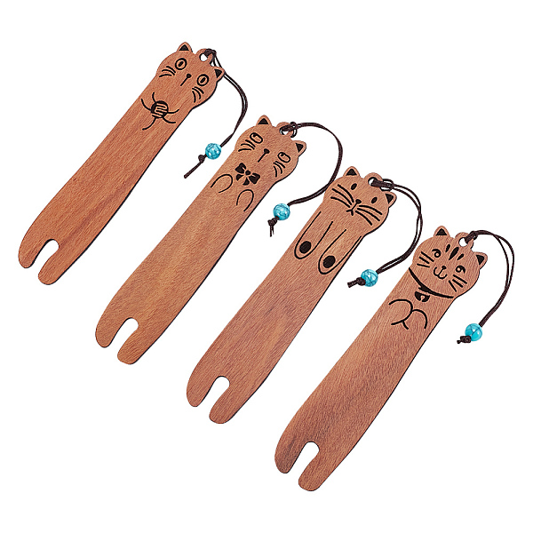PandaHall 4pcs Wood Bookmarks 4 Styles Funny Cat Book Markers Cute Cats Shape Pages Markers Cat Book Lover Gifts Book Decoration for Women..., Brown
PandaHall 4pcs Wood Bookmarks 4 Styles Funny Cat Book Markers Cute Cats Shape Pages Markers Cat Book Lover Gifts Book Decoration for Women..., Brown