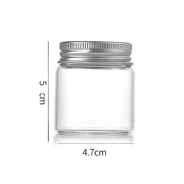 PandaHall Column Glass Screw Top Bead Storage Tubes, Clear Glass Bottles with Aluminum Lips, Silver, 4.7x5cm, Capacity: 50ml(1.69fl. oz)...
PandaHall Column Glass Screw Top Bead Storage Tubes, Clear Glass Bottles with Aluminum Lips, Silver, 4.7x5cm, Capacity: 50ml(1.69fl. oz)...