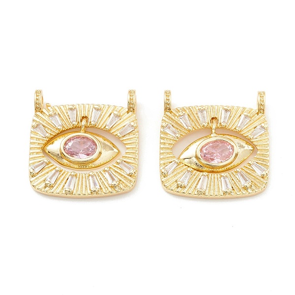 PandaHall Rack Plating Brass Cubic Zirconia Pendants, Cadmium Free & Nickel Free & Lead Free, Real 18K Gold Plated, Square, Lavender Blush...
PandaHall Rack Plating Brass Cubic Zirconia Pendants, Cadmium Free & Nickel Free & Lead Free, Real 18K Gold Plated, Square, Lavender Blush...