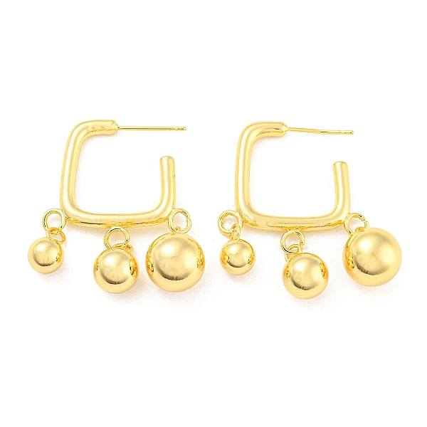 PandaHall Rack Plating Brass Round Ball Dangle Stud Earrings, Rectangle Half Hoop Earrings, Long-Lasting Plated, Lead Free & Cadmium Free...
PandaHall Rack Plating Brass Round Ball Dangle Stud Earrings, Rectangle Half Hoop Earrings, Long-Lasting Plated, Lead Free & Cadmium Free...