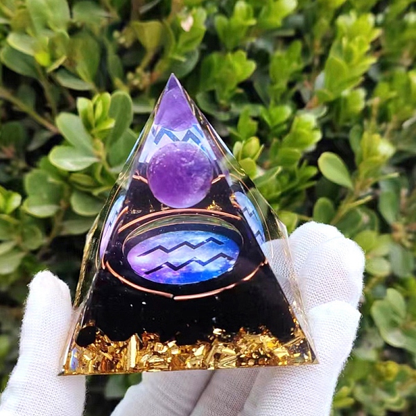 PandaHall Orgonite Pyramid Resin Energy Generators, Reiki Natural Amethyst & Natural Obsidian Chips Inside for Home Office Desk Decoration...
PandaHall Orgonite Pyramid Resin Energy Generators, Reiki Natural Amethyst & Natural Obsidian Chips Inside for Home Office Desk Decoration...