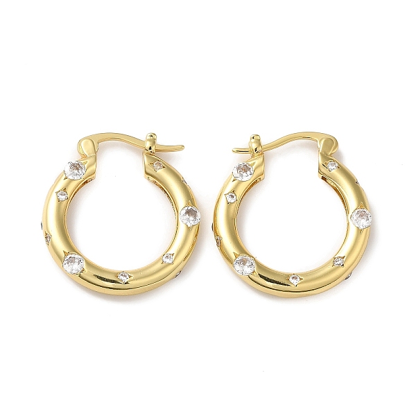 PandaHall Cubic Zirconia Hoop Earrings, Rack Plating Brass Earrings for Women, Lead Free & Cadmium Free, Real 18K Gold Plated...
PandaHall Cubic Zirconia Hoop Earrings, Rack Plating Brass Earrings for Women, Lead Free & Cadmium Free, Real 18K Gold Plated...