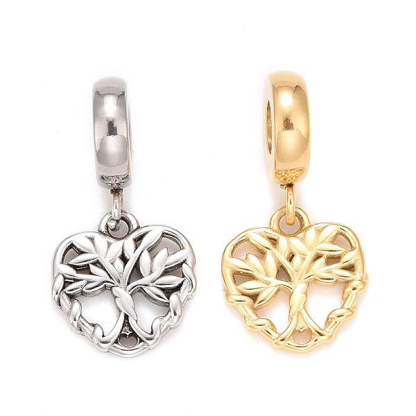 PandaHall 304 Stainless Steel European Dangle Charms, Large Hole Pendants, Heart, Golden & Stainless Steel Color, 22.5mm, Hole: 4mm 304...
PandaHall 304 Stainless Steel European Dangle Charms, Large Hole Pendants, Heart, Golden & Stainless Steel Color, 22.5mm, Hole: 4mm 304...