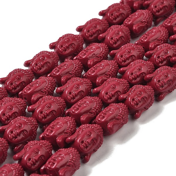 PandaHall Synthetic Coral Beads Strands, Dyed, Buddha's Head, FireBrick, 18x14x13mm, Hole: 1.2mm, about 20pcs/strand, 14.57''(37cm)..., Red
PandaHall Synthetic Coral Beads Strands, Dyed, Buddha's Head, FireBrick, 18x14x13mm, Hole: 1.2mm, about 20pcs/strand, 14.57''(37cm)..., Red