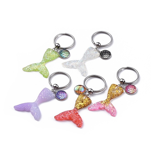 PandaHall Resin Glitter Powder Keychain, with 316 Surgical Stainless Steel Split Key Rings, Mermaid Tail Shape & Flat Round with Mermaid..., Multicolor
PandaHall Resin Glitter Powder Keychain, with 316 Surgical Stainless Steel Split Key Rings, Mermaid Tail Shape & Flat Round with Mermaid..., Multicolor