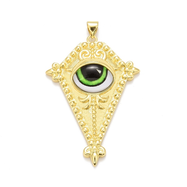 PandaHall Glass Pendants, with Brass Findings, Cadmium Free & Nickel Free & Lead Free, Long-Lasting Plated, Real 18K Gold Plated, Rhombus..., Green
PandaHall Glass Pendants, with Brass Findings, Cadmium Free & Nickel Free & Lead Free, Long-Lasting Plated, Real 18K Gold Plated, Rhombus..., Green