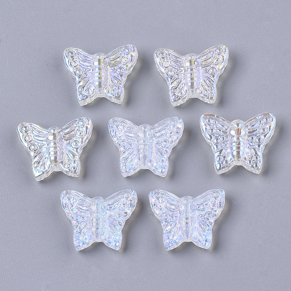 PandaHall Transparent Glass Beads, AB Color Plated, Butterfly, Clear AB, 12.5x15.5x5mm, Hole: 1mm Glass Butterfly White
PandaHall Transparent Glass Beads, AB Color Plated, Butterfly, Clear AB, 12.5x15.5x5mm, Hole: 1mm Glass Butterfly White