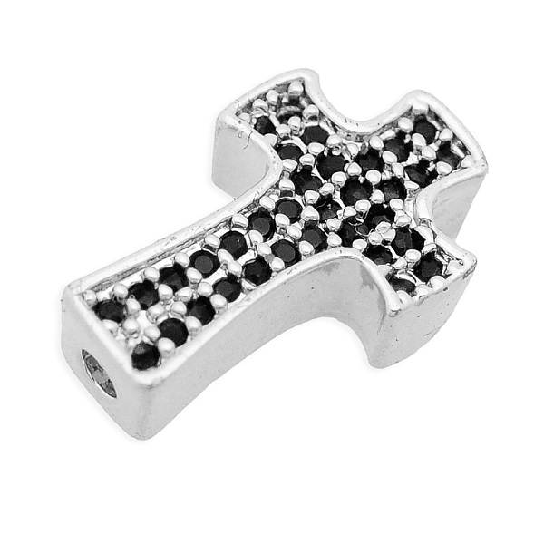 PandaHall Brass Micro Pave Cubic Zirconia Beads, Cross, Platinum, 14x9x4mm, Hole: 1.2mm, 3pcs/bag Brass+Cubic Zirconia Cross Black
PandaHall Brass Micro Pave Cubic Zirconia Beads, Cross, Platinum, 14x9x4mm, Hole: 1.2mm, 3pcs/bag Brass+Cubic Zirconia Cross Black