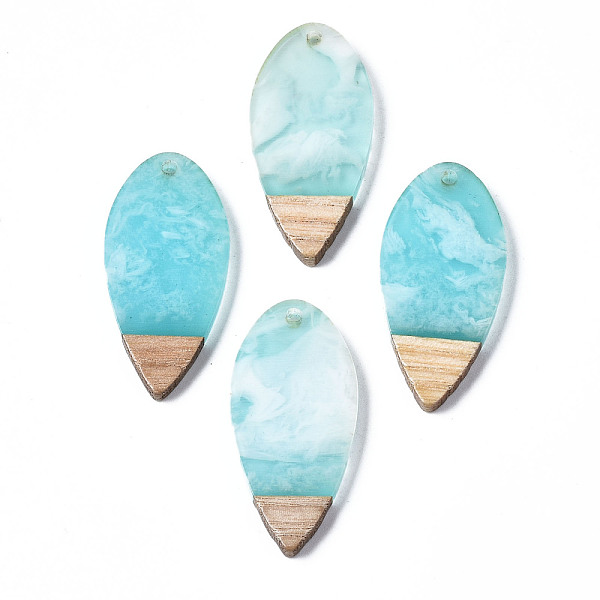 PandaHall Transparent Resin & Walnut Wood Pendants, Two Tone, Horse Eye, Cyan, 38x18x3.5mm, Hole: 2mm Resin+Wood Horse Eye Cyan
PandaHall Transparent Resin & Walnut Wood Pendants, Two Tone, Horse Eye, Cyan, 38x18x3.5mm, Hole: 2mm Resin+Wood Horse Eye Cyan