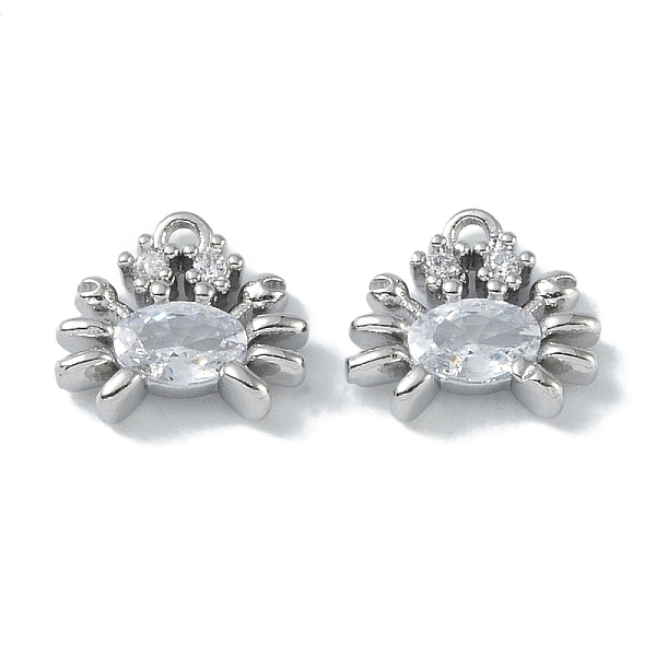 PandaHall Ocean Collection Theme Jewelry, Brass Micro Pave Cubic Zirconia Pendant, with Glass, Real Platinum Plated, Crab, 11x11.5x3mm, Hole..., Clear
PandaHall Ocean Collection Theme Jewelry, Brass Micro Pave Cubic Zirconia Pendant, with Glass, Real Platinum Plated, Crab, 11x11.5x3mm, Hole..., Clear