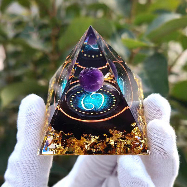 PandaHall Orgonite Pyramid Resin Energy Generators, Reiki Natural Amethyst Inside for Home Office Desk Decoration, Cancer, 60x60x60mm Resin...
PandaHall Orgonite Pyramid Resin Energy Generators, Reiki Natural Amethyst Inside for Home Office Desk Decoration, Cancer, 60x60x60mm Resin...