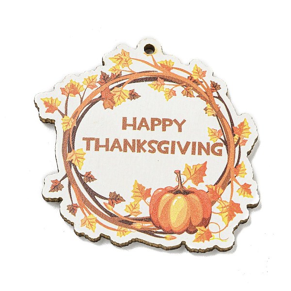 PandaHall Wood Pendants, Thanksgiving Theme, Orange, Word, 44.5x44.5x3mm, Hole: 2mm Wood Word Orange
PandaHall Wood Pendants, Thanksgiving Theme, Orange, Word, 44.5x44.5x3mm, Hole: 2mm Wood Word Orange