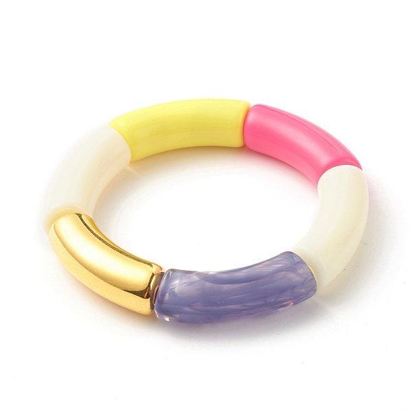 PandaHall Acrylic Tube Beaded Stretch Bracelets, with CCB Plastic Beads, Colorful, Inner Diameter: 2 inch(5.2cm) Acrylic
PandaHall Acrylic Tube Beaded Stretch Bracelets, with CCB Plastic Beads, Colorful, Inner Diameter: 2 inch(5.2cm) Acrylic