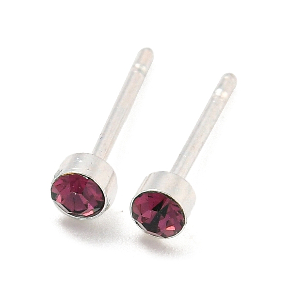 PandaHall Rack Plating Brass Micro Pave Cubic Zirconia Stud Earring, Cadmium Free & Lead Free, Long-Lasting Plated, Flat Round, Fuchsia, 3mm..., Pink
PandaHall Rack Plating Brass Micro Pave Cubic Zirconia Stud Earring, Cadmium Free & Lead Free, Long-Lasting Plated, Flat Round, Fuchsia, 3mm..., Pink