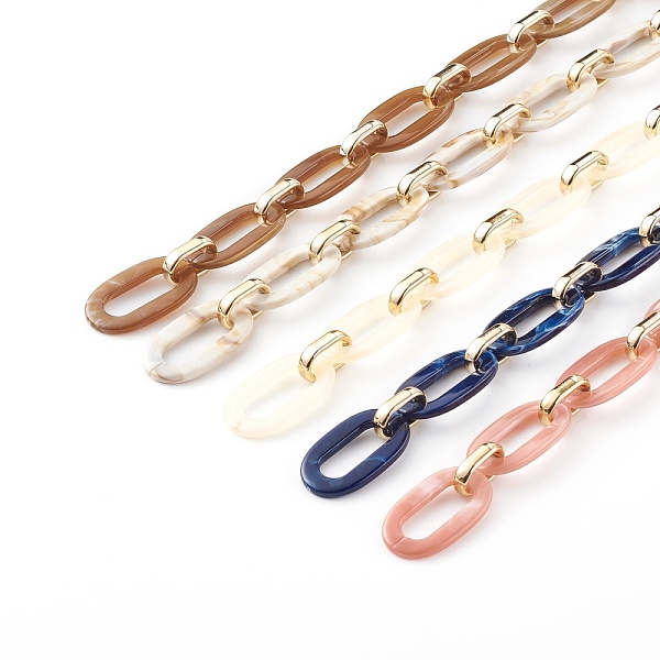 PandaHall Handmade Acrylic Cable Chains, with CCB Plastic Linking Ring, Flat Oval, Mixed Color, 36.5x21x3.5mm, 19x12x4.5mm, about 39.37 inch..., Multicolor
PandaHall Handmade Acrylic Cable Chains, with CCB Plastic Linking Ring, Flat Oval, Mixed Color, 36.5x21x3.5mm, 19x12x4.5mm, about 39.37 inch..., Multicolor