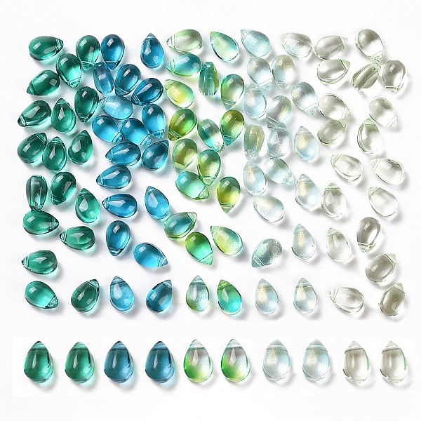 PandaHall AHADERMAKER 100Pcs 5 Colors Transparent Glass Charms, Glitter Gold Powder, Teardrop, Green, 9x6x5mm, Hole: 1mm, 20pcs/color Glass...
PandaHall AHADERMAKER 100Pcs 5 Colors Transparent Glass Charms, Glitter Gold Powder, Teardrop, Green, 9x6x5mm, Hole: 1mm, 20pcs/color Glass...