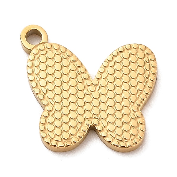 PandaHall Ion Plating(IP) 304 Stainless Steel Charms, Butterfly Charm, Golden, 14x14x1mm, Hole: 1.2mm. 304 Stainless Steel Butterfly
PandaHall Ion Plating(IP) 304 Stainless Steel Charms, Butterfly Charm, Golden, 14x14x1mm, Hole: 1.2mm. 304 Stainless Steel Butterfly