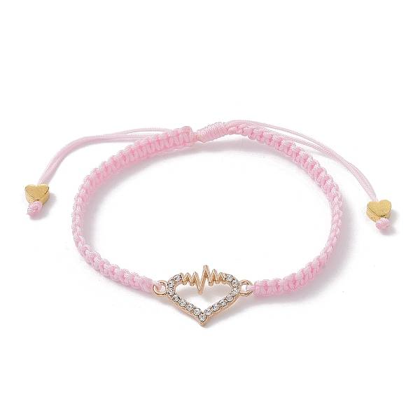 PandaHall Alloy Rhinestone Heart Link Bracelet, Nylon Thread Braided Adjustable Bracelet, Pink, Inner Diameter: 2~3-1/4 inch(5.2~8.3cm)...
PandaHall Alloy Rhinestone Heart Link Bracelet, Nylon Thread Braided Adjustable Bracelet, Pink, Inner Diameter: 2~3-1/4 inch(5.2~8.3cm)...