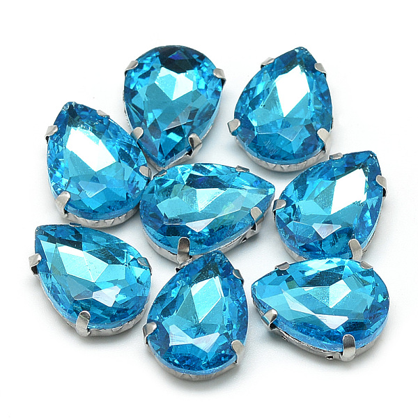 PandaHall Sew on Rhinestone, Multi-strand Links, Glass Rhinestone, with 201 Stainless Steel Prong Settings, Garments Accessories, Faceted..., Blue
PandaHall Sew on Rhinestone, Multi-strand Links, Glass Rhinestone, with 201 Stainless Steel Prong Settings, Garments Accessories, Faceted..., Blue