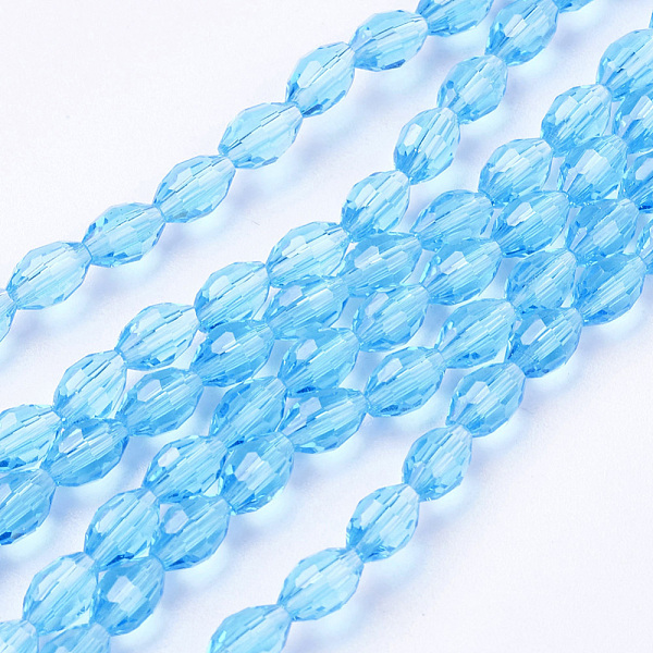 PandaHall Glass Beads Strands, Faceted, Oval, Deep Sky Blue, 6x4mm, Hole: 1mm, about 65~70pcs/strand, 14.96 inch~15.16 inch(38~38.5cm) Glass...
PandaHall Glass Beads Strands, Faceted, Oval, Deep Sky Blue, 6x4mm, Hole: 1mm, about 65~70pcs/strand, 14.96 inch~15.16 inch(38~38.5cm) Glass...