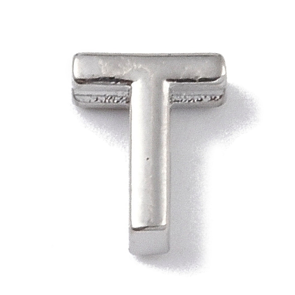 PandaHall Brass Pendants, Letter Charms, Platinum, Letter T, 8.5x6.5x3mm, Hole: 1.5mm Brass Letter T
PandaHall Brass Pendants, Letter Charms, Platinum, Letter T, 8.5x6.5x3mm, Hole: 1.5mm Brass Letter T